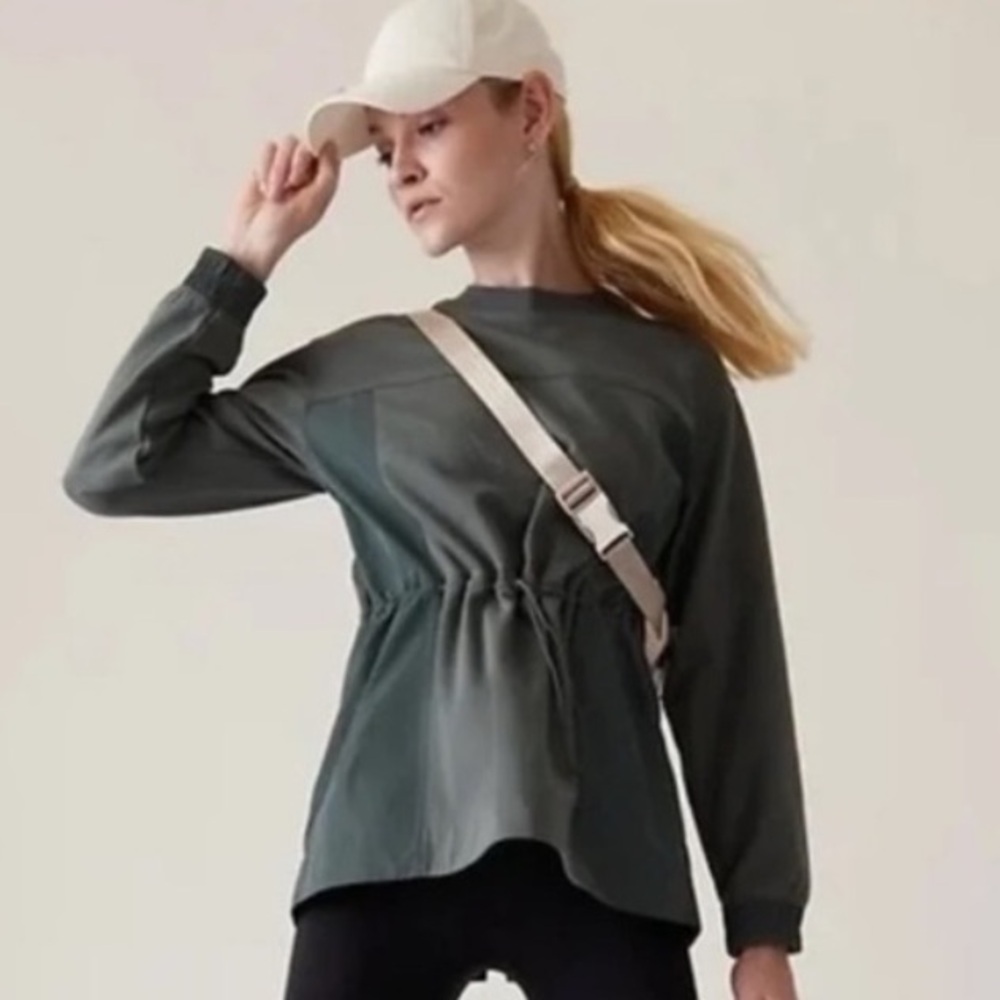 Athleta Triumph Hybrid Crewneck‎ Sweatshirt Size Small - Picture 3 of 4